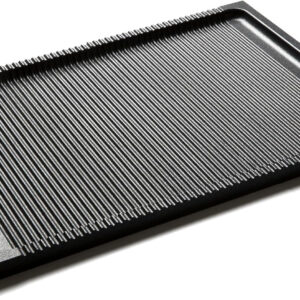 OP0122/38TP0 BARBECUE GRILLED PLATE 38X26,5 PROFILE W38cm x 26.5cm x 2cmH Cast Iron Grill Plate for Barbecue, 45 x 25 cm