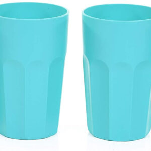 Mintra Home Unbreakable Cups and Tumblers 4pk (Bold Collection) (Teal, Cup 330ml (11oz) - 4.5inH x 2.875inW - Small Cup, Mini Cup, Juice Cup, Reusable Cup