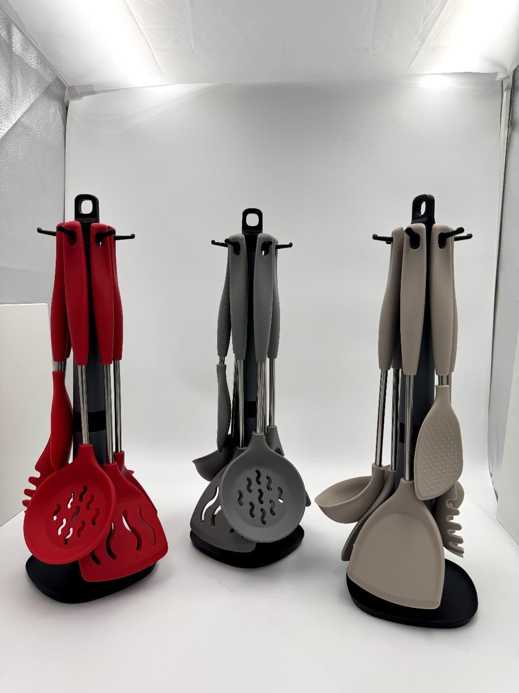 BS-29 7pcs silicon set with wooden handle(kitchen tools set) - Image 3