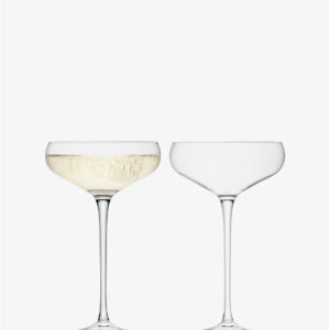 LSA International LS 582967 Transparant Wine Champagnecoupe 300 ml Set van 2 Stuks