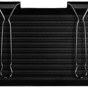 000112/50G00 GRILL 28X50 IN CAST IRONCast Iron Grill Pan, Double Ridges, Black