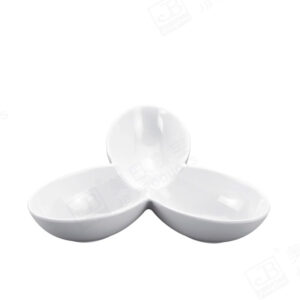 Melamine Conjoined Bowl Set, 11 inches, White, 279x254x52 mm