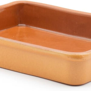 Corzana Terracotta Clay 501 RECTANGULAR SPLIT Nº. 1 29cm x 20cm Weight: 1.10kg