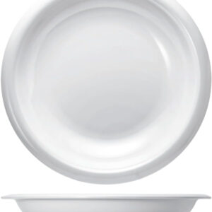 Melamine Round Deep Plate, 14 inches, 355.6x64.8 mm, White, Pack of 100