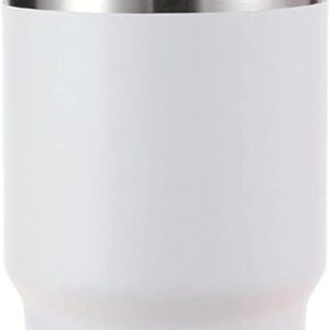 vacuum insulated cup w/leak proof Lid 3 way option lid, BPA Free,Insulated double wall for Hot&Cold Drinks 18/8 Stainless Steel Cup 600ML Rapid Lock/Smooth 6 Hours Hot /12 Hours Cold Colours: white