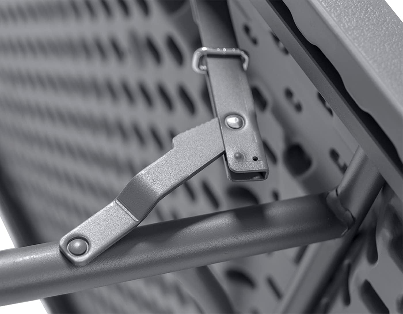 XL120 Classic Folding Table, 121.9x76x74.3cm, Capacity: 4 People, Heavy Duty Polypropylene, Black - Image 3