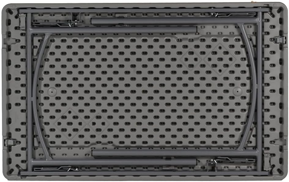 XL120 Classic Folding Table, 121.9x76x74.3cm, Capacity: 4 People, Heavy Duty Polypropylene, Black - Image 4