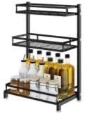 3 Tier Stainless Steel Kitchen Storage Rack, 32 x 19.5 x 60 cm, White