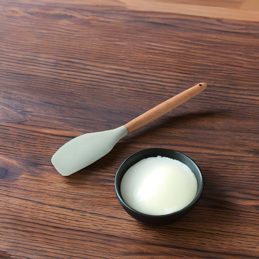 BS-55 Silicone Spatula w/Wooden Handle