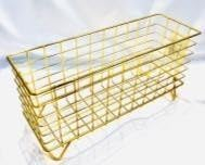 Rectangular Stainless Steel Wire Mesh Basket for Kitchen, Bathroom, Home Décor, 60 cm x 40 cm x 30 cm