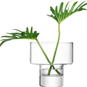 LSA International Metropole Yalta Base/Bawl Clear, W 7.1 x D 7.1 x H 7.1 inches (18 x 18 x 18 cm)