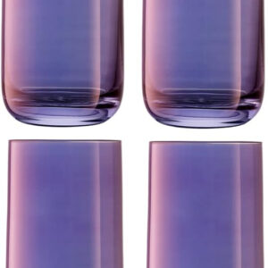 LSA International L.S.A. LS 579387 Paars Aurora Longdrinkglas 420 ml Set van 4 Stuks