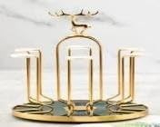 Stainless Steel Coffee Mug Holder, Standard Size (Golden Deer)