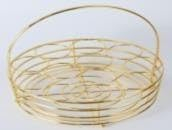 Metal Serving Tray, Silver & Gold, 31 x 31 x 10 cm