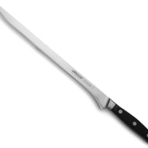 B&S Menorca Flexible Slicing Knife 280mm – Stainless Steel Carving Knife with Ergonomic Handle – Precision Cutting for Meat, Fish & Ham