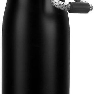 Water Bottles with Portable Lid, BPA Free, Hydro Insulated Thermal Flask for Hot and Cold Drinks 18/8 Stainless Steel Cup 350ML 8 Hours Hot / 20 Hours Cold Colours: Black