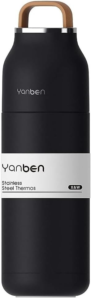 vacuum insulated cup w/leak proof lid, BPA Free,Insulated double wall for Hot &Cold Drinks 304 Stainless Steel Cup 350ML Rapid Lock/Smooth 6 Hours Hot /12 Hours Cold Colours: black
