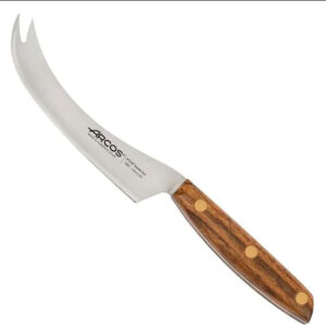 B&S 166100 Nordika Santoku Knife 190mm – Stainless Steel Blade with Triple-Riveted Wooden Handle – Japanese-Style Chef Knife for Slicing & Dicing – Gift Case Included (CHEESE KNIFE 125 MM)