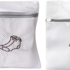 B&S Mesh Laundry Bag 5pcs – 16x18 cm – Zippered Polyester Wash Bag for Delicates, Lingerie, and Small Items – Durable, Breathable Fabric – Protects Clothes in Washing Machine (18 * 22CM)